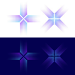 Modern Abstract Halftone Dots Logo