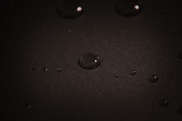 Water drops on the surface