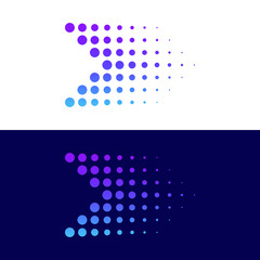 Modern Abstract Halftone Dots Logo