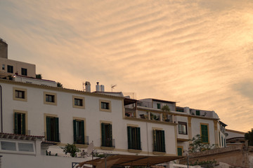 Walk through Dalt Vila, Ibiza, Balearic Islands, Spain.
