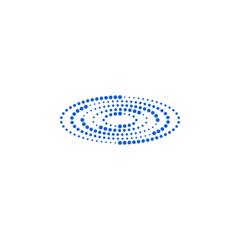 Modern Abstract Halftone Dots Logo