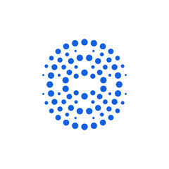 Modern Abstract Halftone Dots Logo