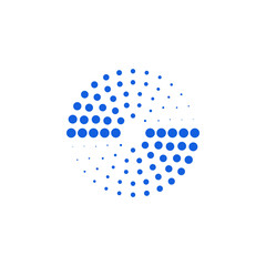 Modern Abstract Halftone Dots Logo