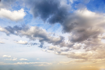 clouds in the sky before a storm
