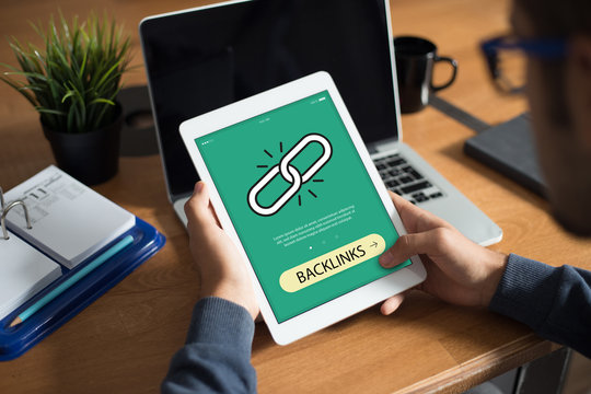 BACKLINKS CONCEPT ON SCREEN