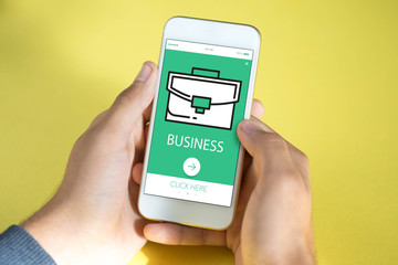 BUSINESS CONCEPT ON SCREEN