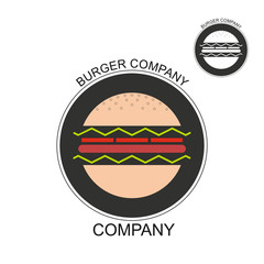 Logo of Burger, diner or fast food cafeteria.