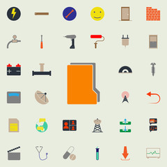 colored luggage icon. Web icons universal set for web and mobile