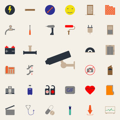 colored high voltage sign icon. Web icons universal set for web and mobile