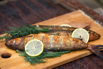 Homemade smoked fish