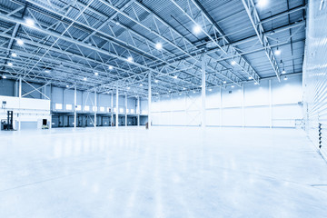 Interior of empty warehouse