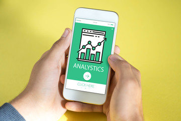 ANALYSTICS CONCEPT ON SCREEN