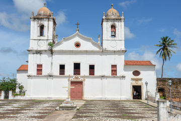 Fototapeta na wymiar Nossa Senhora do Carmo church colonial architecture in Alcantara, Brazil