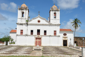 Fototapeta na wymiar Nossa Senhora do Carmo church colonial architecture in Alcantara, Brazil