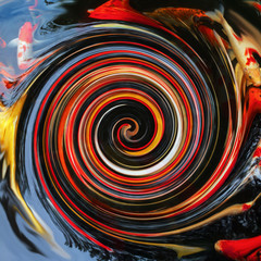 Abstract background circulation of fishes.