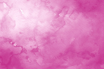 Pink ink and watercolor textures on white paper background. Paint leaks and ombre effects. Hand painted abstract image.