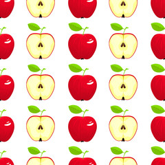 Red apples pattern