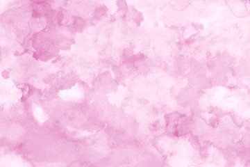 Pink ink and watercolor textures on white paper background. Paint leaks and ombre effects. Hand painted abstract image.