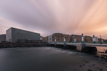 Fototapeta premium View from Donostia-San Sebastian at the Basque Country.
