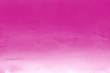 Pink ink and watercolor textures on white paper background. Paint leaks and ombre effects. Hand painted abstract image.
