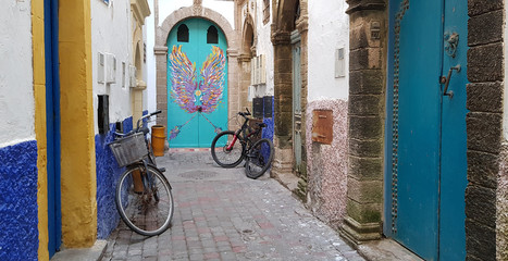 Old street in Moroccan Essaouira