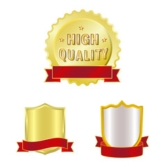 Vector design of emblem and badge symbol. Collection of emblem and sticker vector icon for stock.