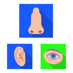 Vector illustration of human and part logo. Set of human and woman stock vector illustration.