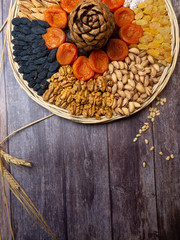 Healthy food for brain, memory and heart. Healthy eating Concept