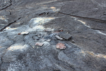Volcanic rocks and stones from lava of Kilauea, Hawaii