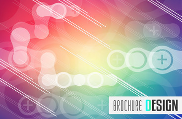 Brochure template, Flyer Design or Depliant Cover for business purposes.