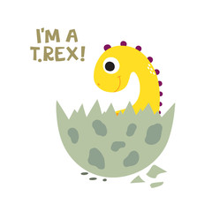 I'm a T. Rex! Cute dinosaur