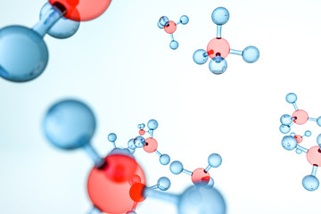 transparent CH4 background, 3d rendering