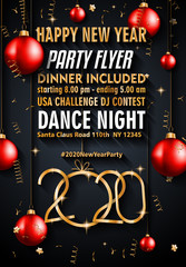 2020 Happy New Year Background for your Seasonal Flyers and Greetings Card or Christmas