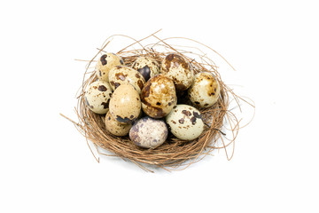 Naklejka na ściany i meble Happy Easter.Set of Easter eggs with different texture on a white background.Spring holiday. Vector foto .Happy easter eggs