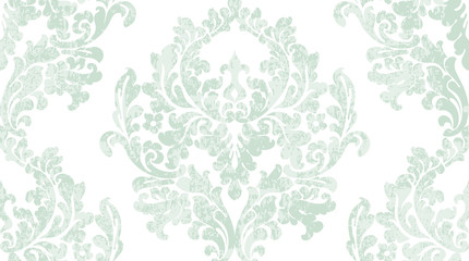 Fototapeta premium Baroque texture pattern Vector. Floral ornament decoration. Victorian engraved retro design. Vintage fabric decors. Luxury fabrics