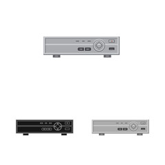 Fototapeta premium Vector design of office and house sign. Collection of office and system stock vector illustration.