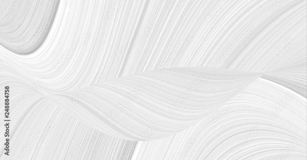 Wall mural 3d background with an abstract pattern of waves and lines in a space theme. texture white and gray f