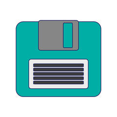 diskette save symbol isolated