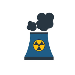 Fototapeta premium Nuclear power plant vector.