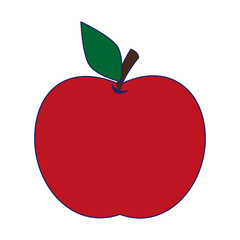 apple fruit cartoon isolated