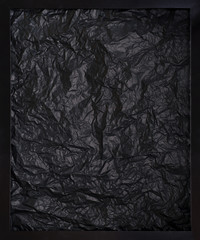 black paper background in black frame