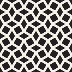 Vector seamless geometric pattern. Simple abstract lines lattice. Repeating shapes rhombus shapes tiling background.