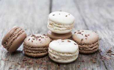 macarons aromatisé chocolat
