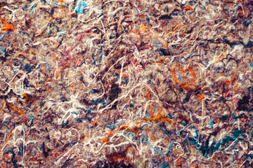 the texture of the felt