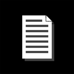 Document icon flat