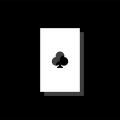 Playing card icon flat