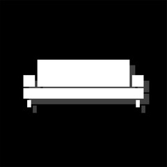 Sofa icon flat