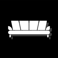 Sofa icon flat