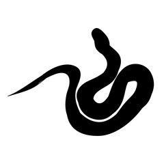 vector isolated, snake silhouette