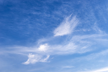 Beautiful blue sky and white clouds